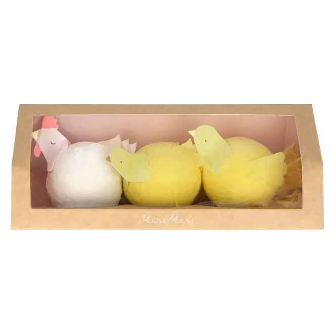Bolas sorpresa gallina y pollitos