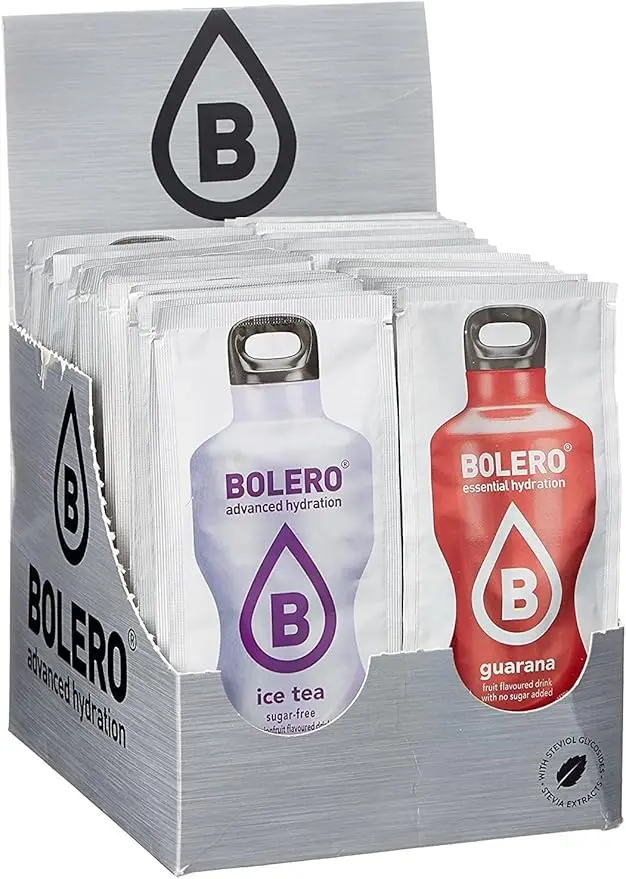 Bolero Bebida Instantánea, Pack Surtido de 55 sobres. La solución definitiva sin azúcar y con Stevia para una hidratación variada, saludable y llena de sabor.