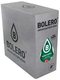 Bolero Bebida Instantánea Sabor Cereza y Cola, Pack de 24x9g. Un refresco en polvo bajo en calorías y sin azúcar con Stevia, ideal para la hidratación diaria o durante el deporte.
