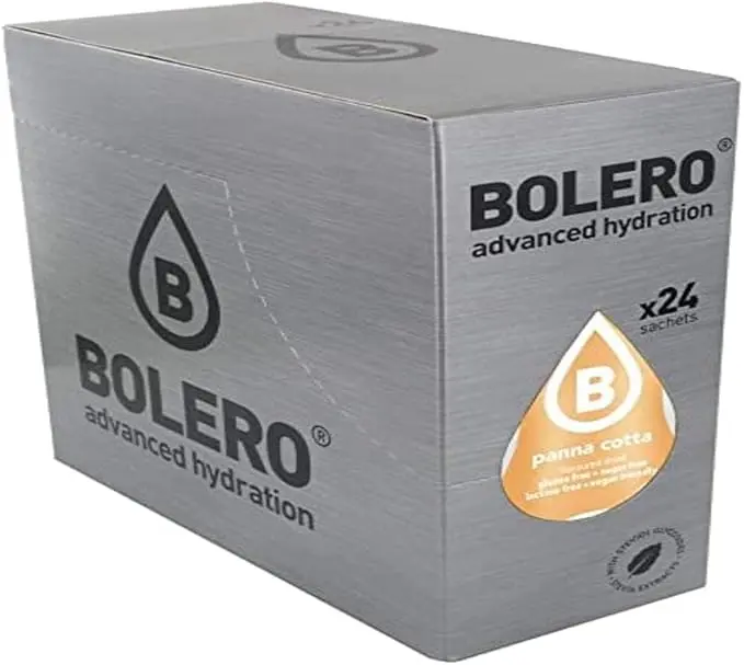 Bolero Classic Sabor Panna Cotta, pack de 24 sobres de 9g. Bebida en polvo sin azúcar para un refresco bajo en calorías con el delicioso sabor de tu postre favorito y Vitamina C.