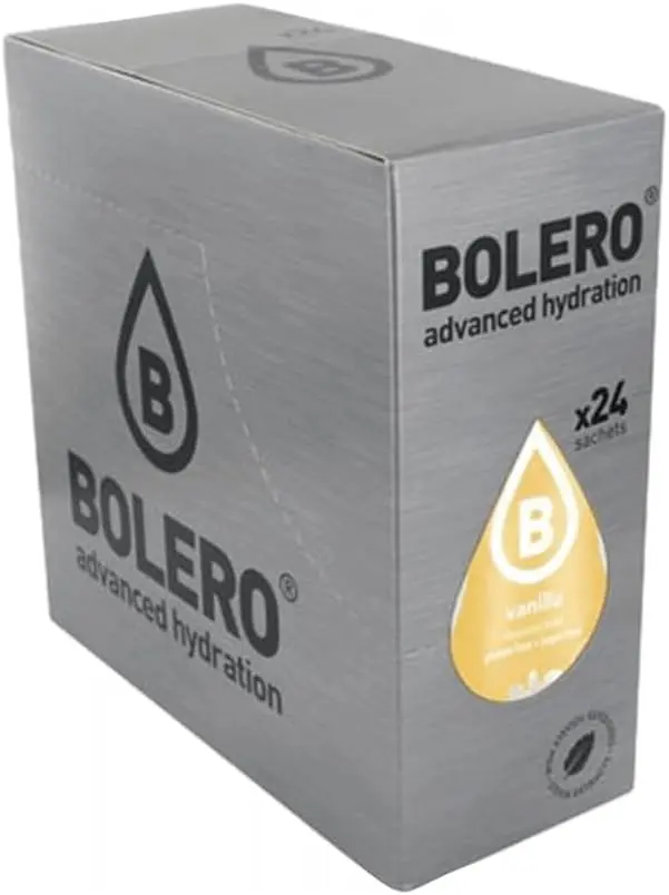 Bolero Classic Sabor Vainilla, pack de 24 sobres de 9g. Bebida en polvo sin azúcar para un refresco bajo en calorías con el delicado sabor a vainilla, con Vitamina C y Stevia.
