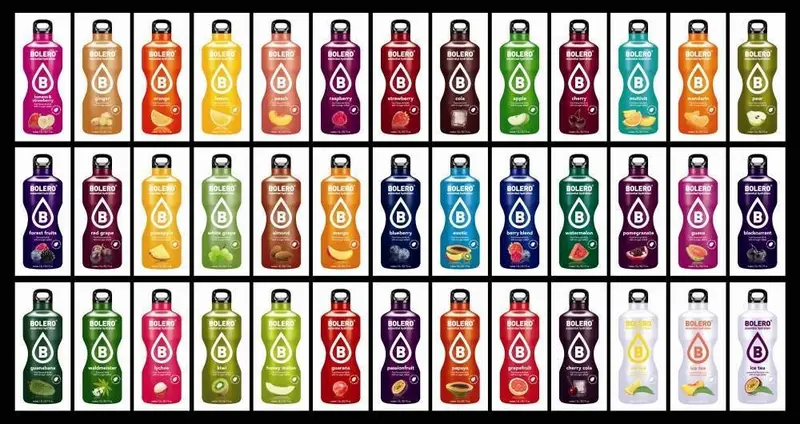 Bolero Pack Gigante con 96 Sabores Surtidos. La mayor colección de bebidas instantáneas sin azúcar para descubrir, con Stevia, Vitamina C y bajas en calorías.