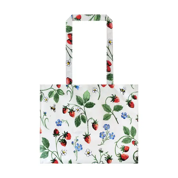Bolsa de algodón con asas largas " Strawberry pach"