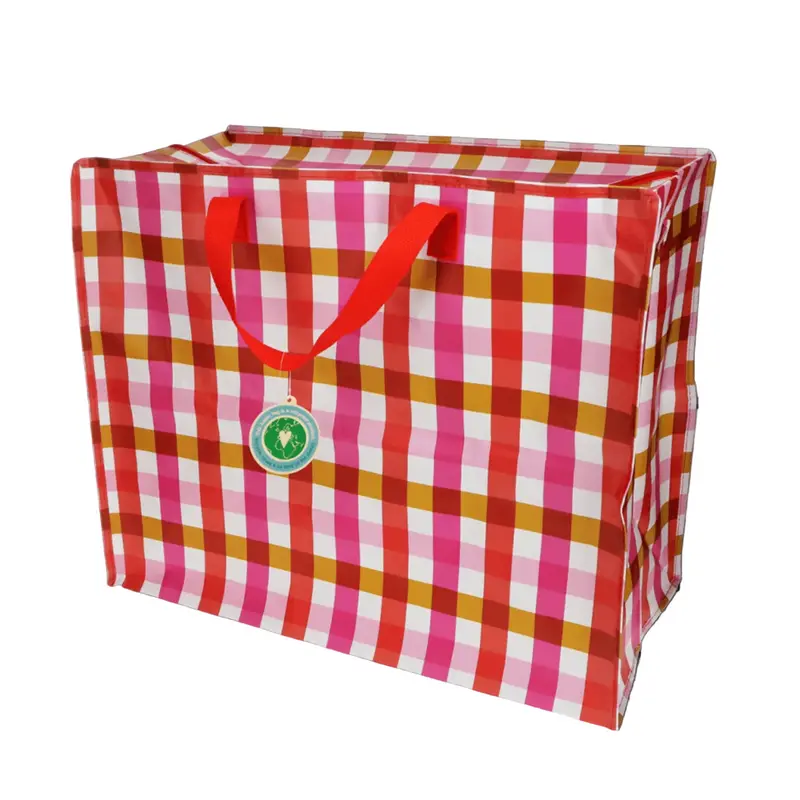 Bolsa gigante para almacenar diseño Pink Gingham