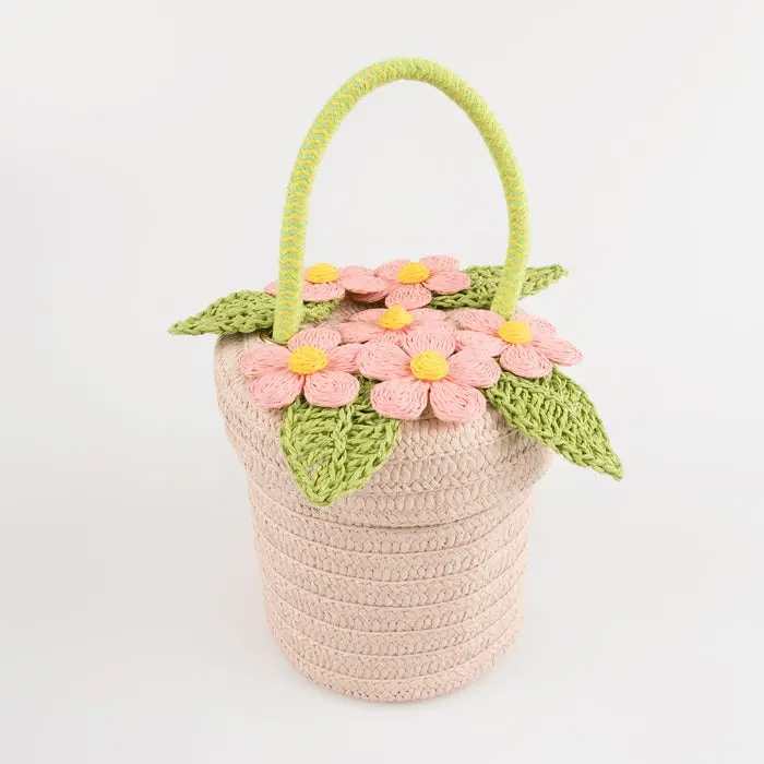 Bolsito Maceta con Flores