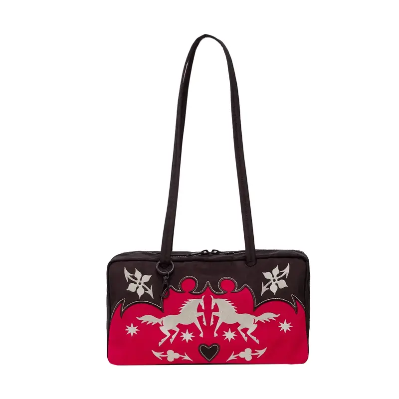 Bolso Nylon Bowler BAGGU - Western Appliqué