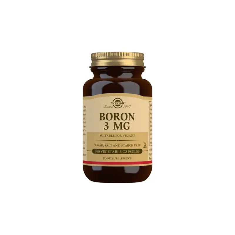 Boro 3mg - 100 vegecápsulas - Solgar