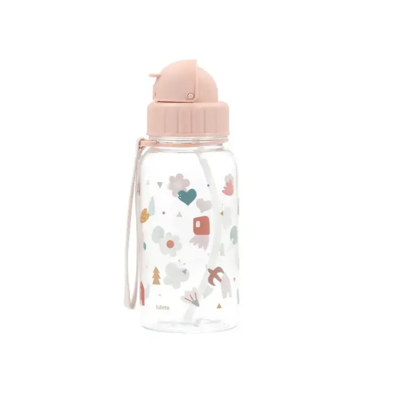 Botella con pajita 500ml - Geometric Nature