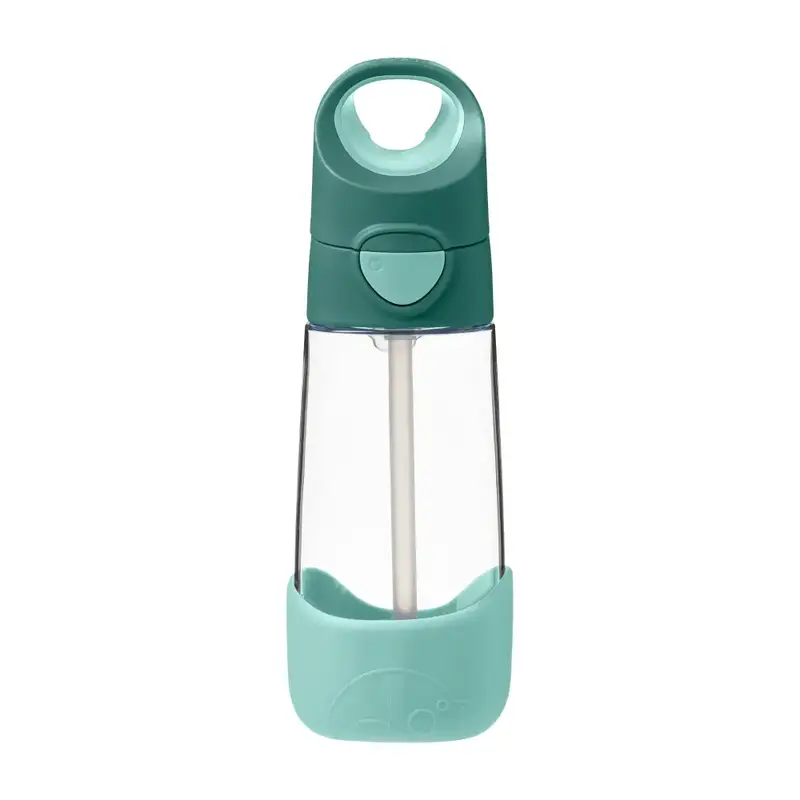 Botella con Pajita B.Box 450ml - Emerald Forest