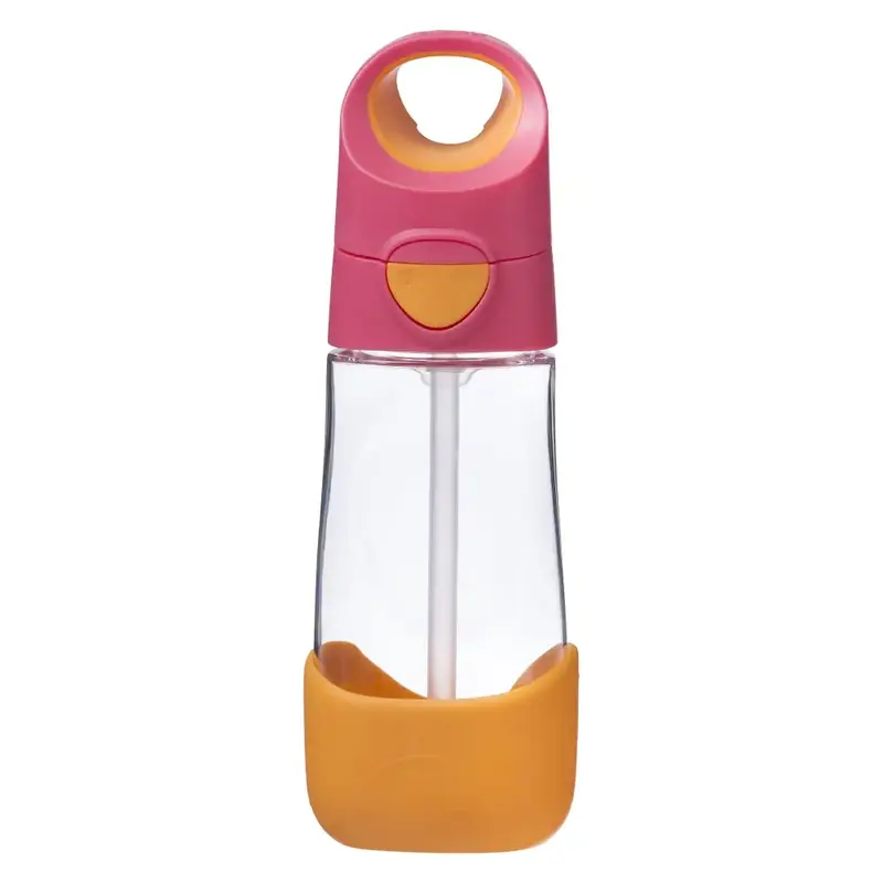 Botella con Pajita B.Box 450ml - Strawberry Shake