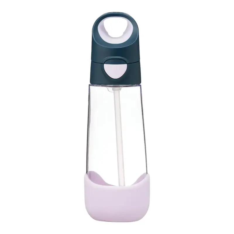 Botella con Pajita B.Box 600ml - Indigo Rose