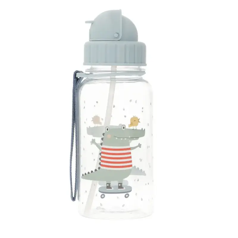 Botella con pajita - Croc