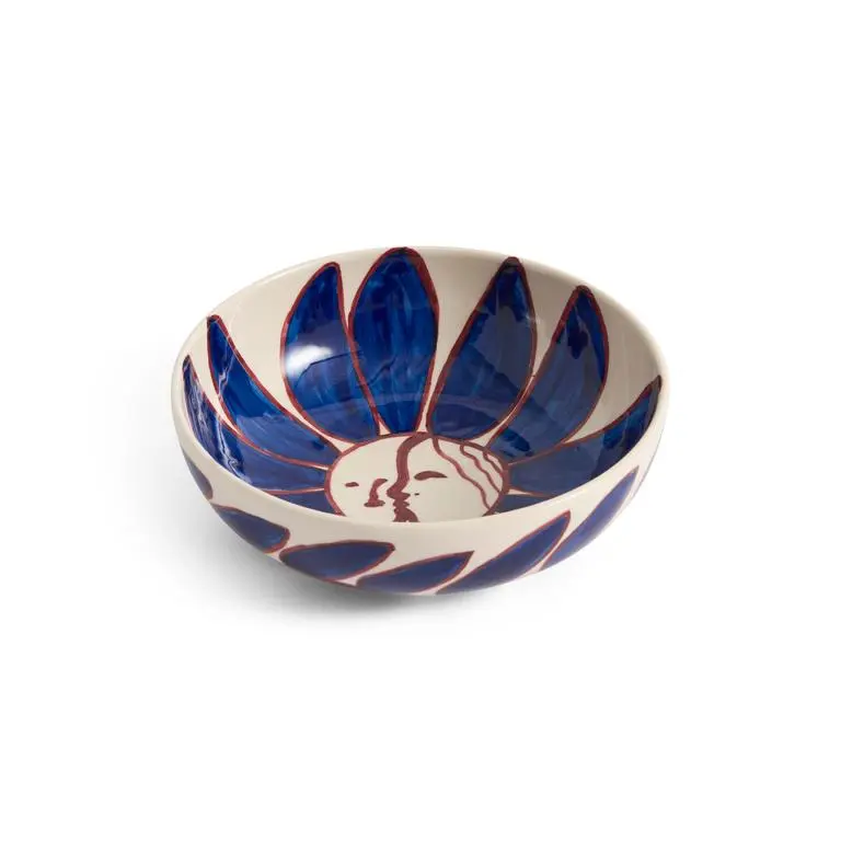 Bowl Deep Blue Flower Ø18 La Pittura - HAY