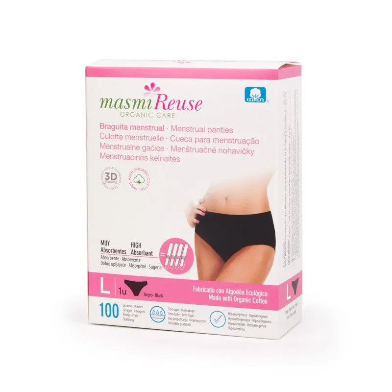 Braguita menstrual algodon bio talla L Masmi