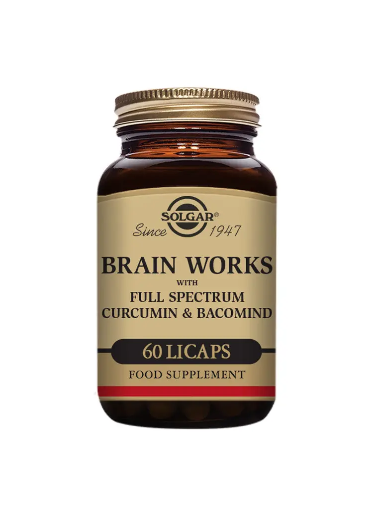 Brain Works con Full Spectrum Cúrcuma y BacoMindTM - 60 LicapsTM