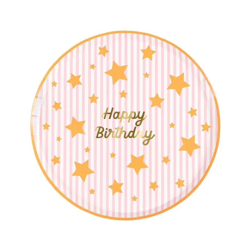 Bright Star Happy Birthday Side Plates