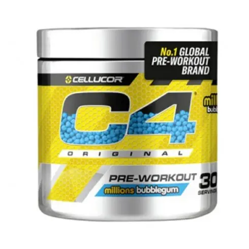C4 ORIGINAL PRE-WORKOUT 30 SERVICIOS MILLIONS BUBBLEGUN