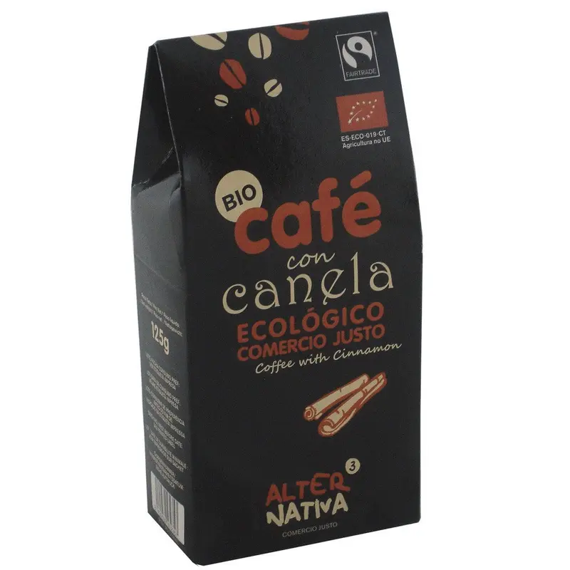 Cafe aromatizado a la canela molido bio 125 g Alternativa3