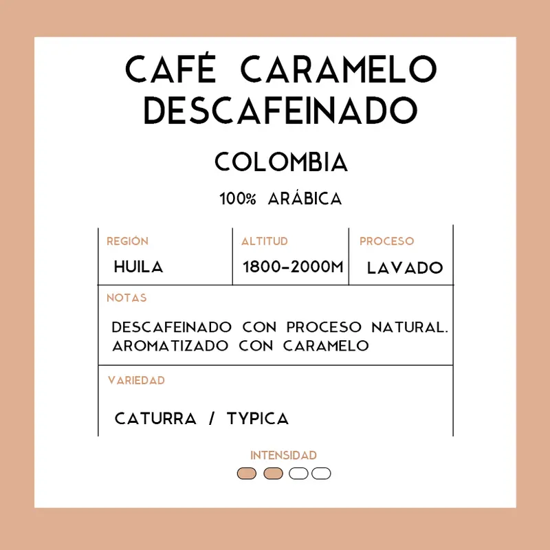Café Descafeinado Caramelo