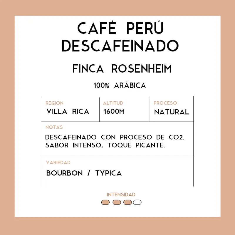 Café Descafeinado Perú