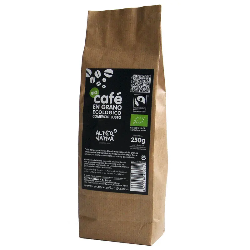 Cafe en grano bio 250 g Alternativa3