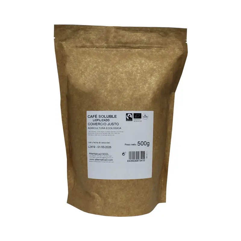 Cafe soluble liofilizado bio 500g alternativa3