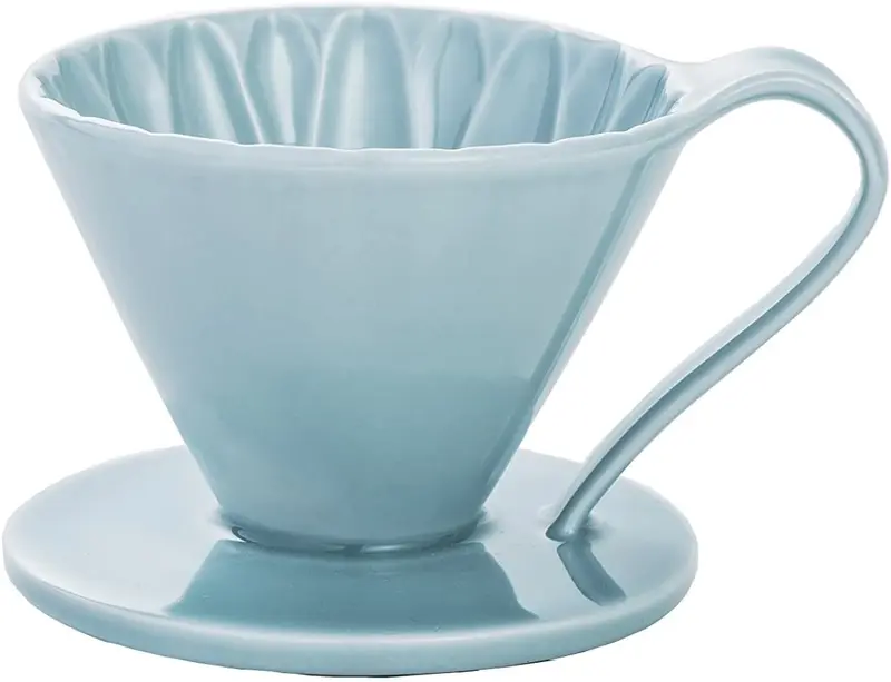 Cafec Flower Dripper Arita Ware Cup1 Blue