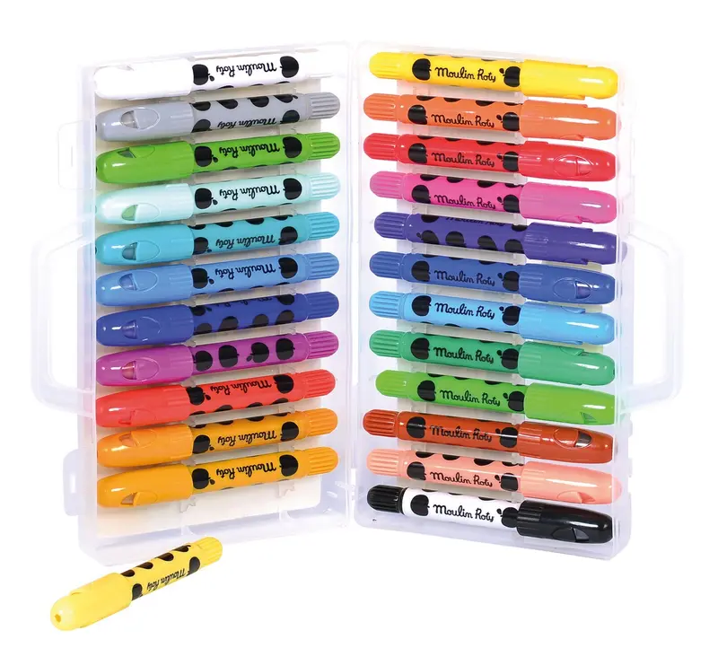 Caja de 24 Ceras Popipop - Moulin Roty