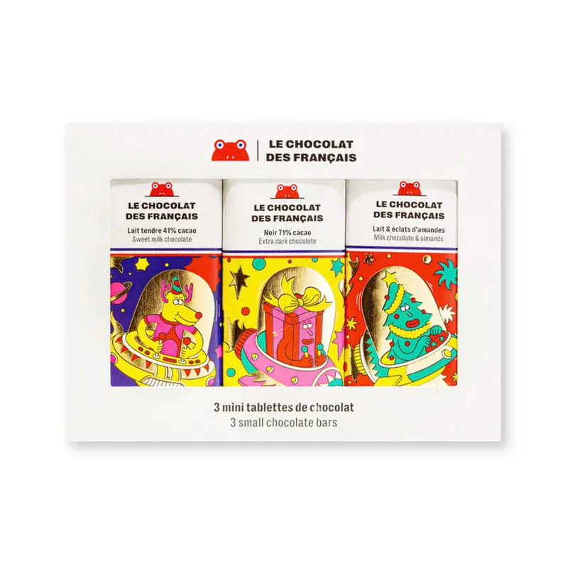 Caja de 3 mini tabletas de Navidad
