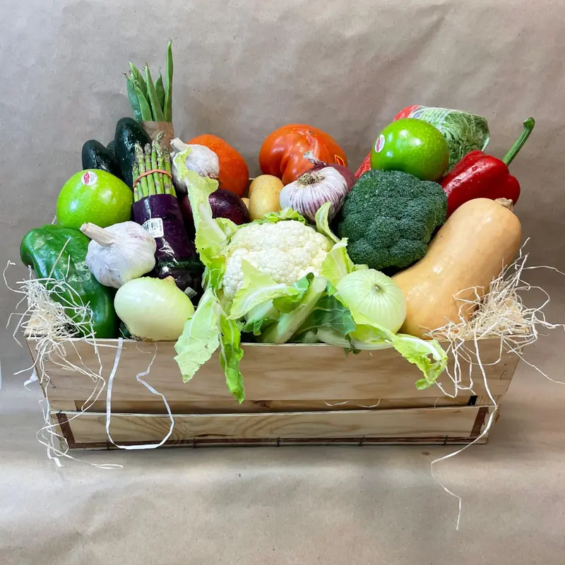 Caja de verduras de temporada premium