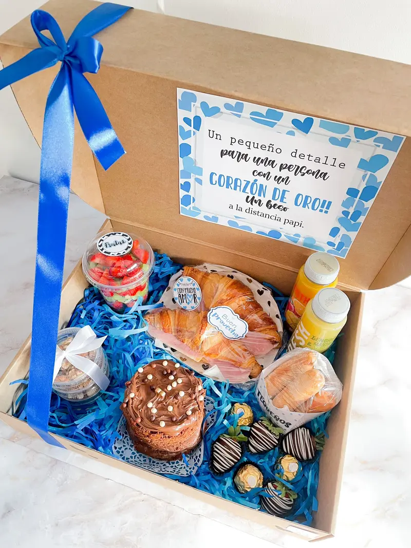 Caja Desayuno Merienda Sorpresa con Globos de helio