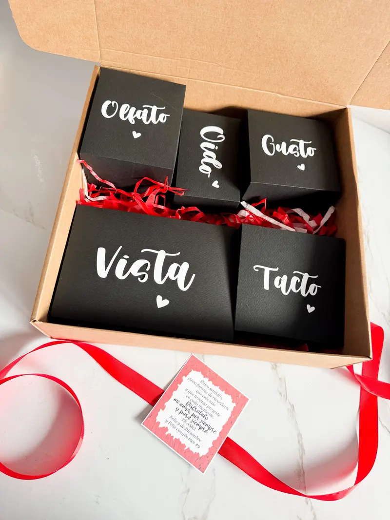 Caja personalizada de los 5 sentidos