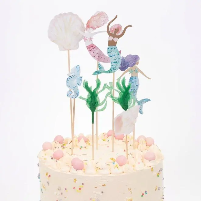 Cake toppers de sirena