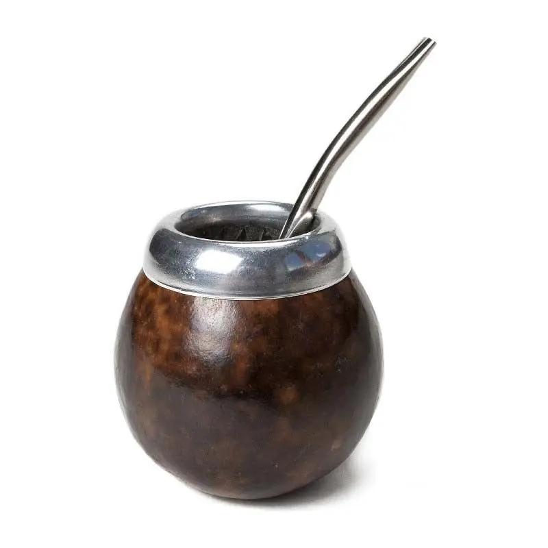 Calabaza con bombilla para mate