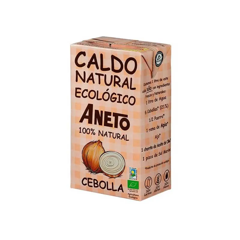 Caldo natural de cebolla Bio 1L Aneto