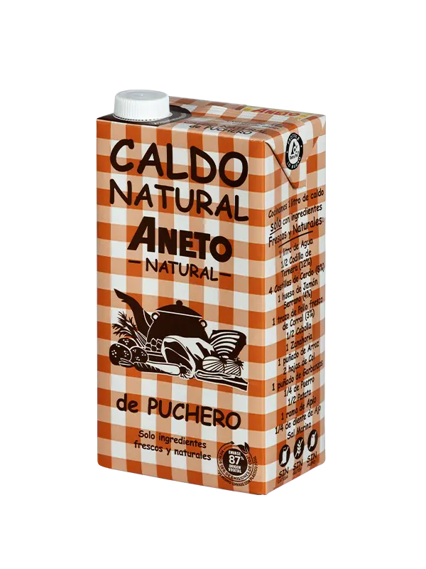 Caldo Natural de Puchero SinGluten 1L Aneto