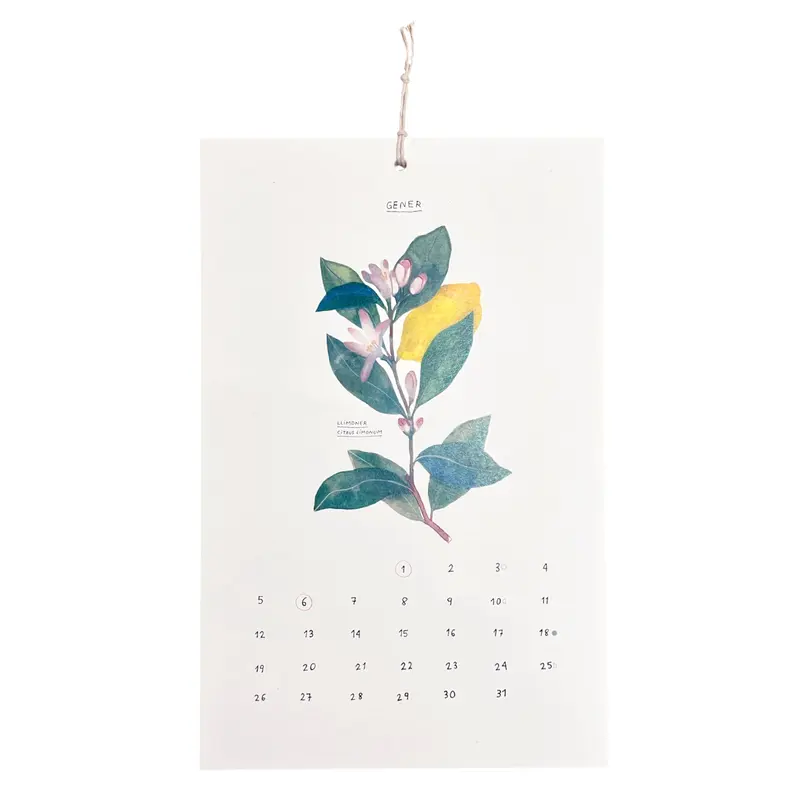 Calendario Botánico Gala Pont 2026
