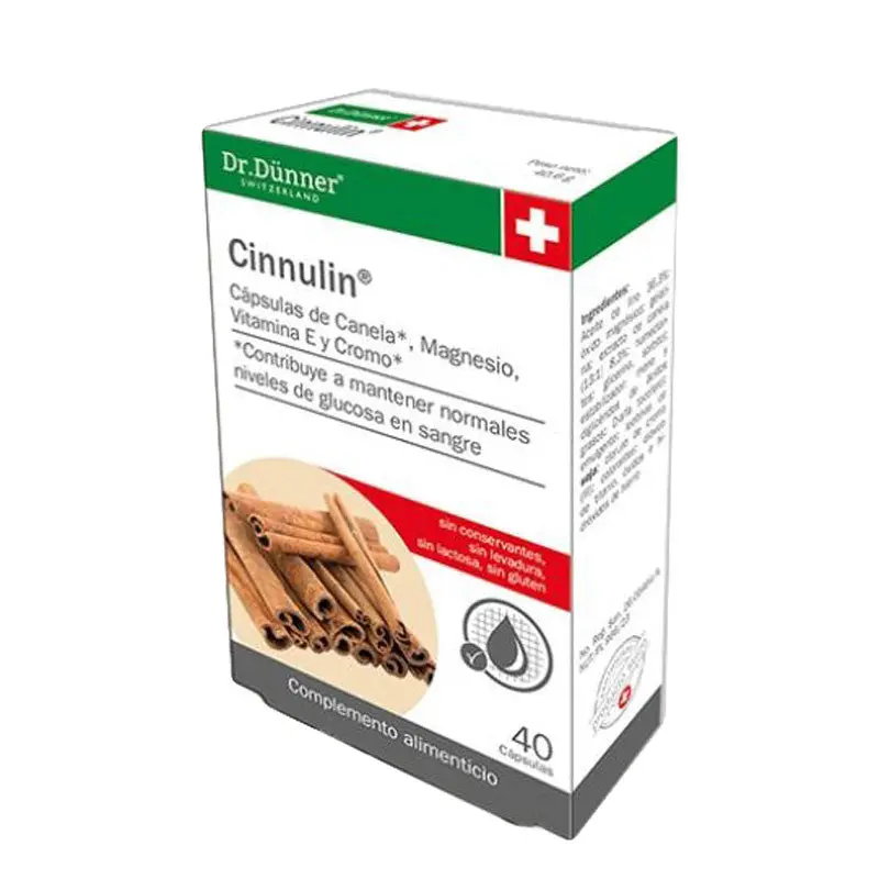 Canela con cinnulin 40 capsulas Dr Dunner