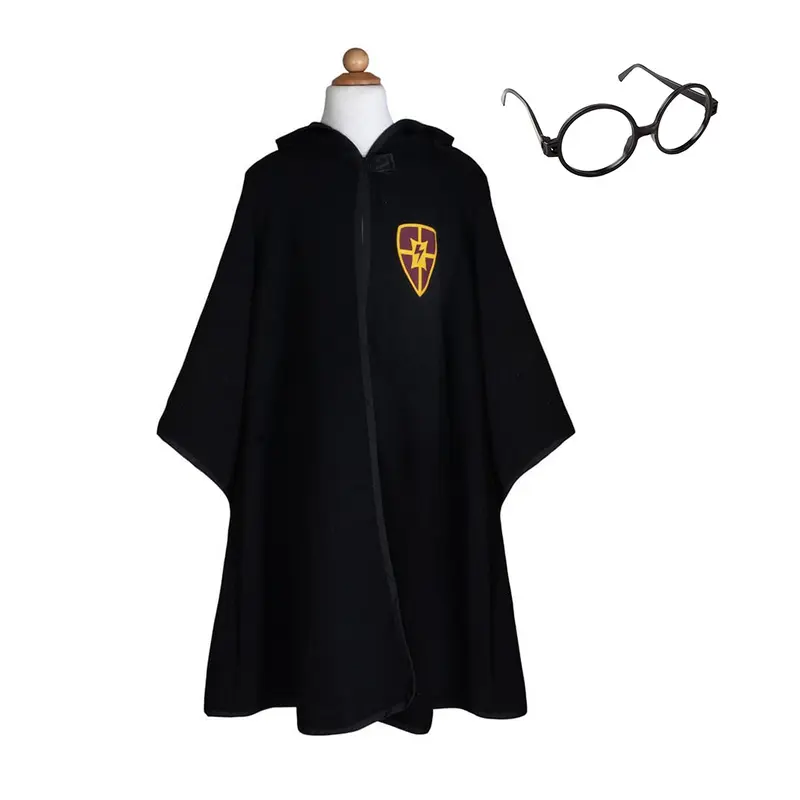 Capa de mago y gafas