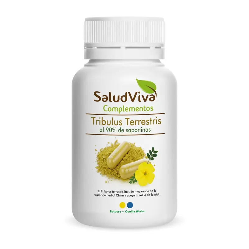 Cápsulas de Tríbulus Terrestris 90% saponinas 120 capsulas - SALUD VIVA