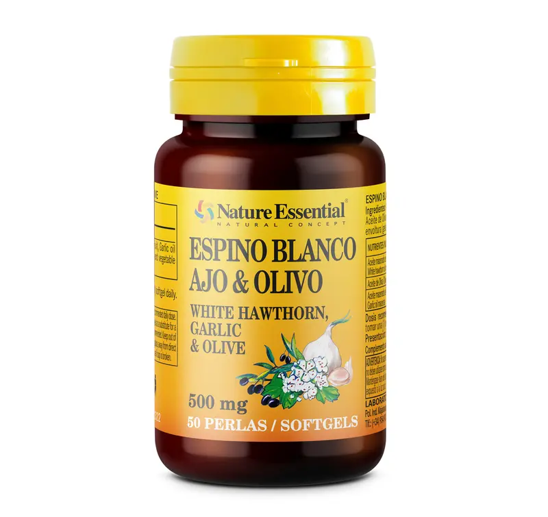 Cápsulas Espino Blanco Ajo Bote 50 Cápsulas
