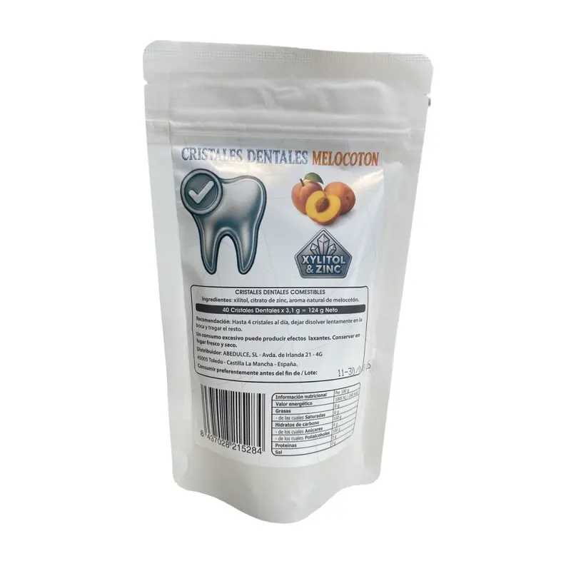 Caramelos de Xilitol & Zinc sabor Melocoton 40x3.1g Abedulce