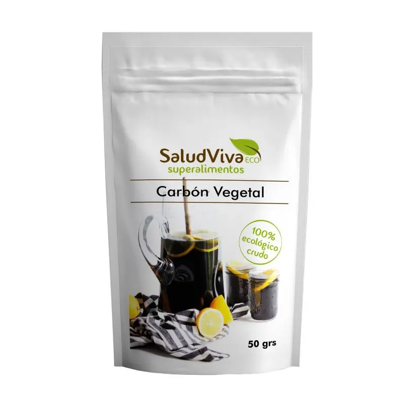 Carbón vegetal activado Eco 50 g - SaludViva