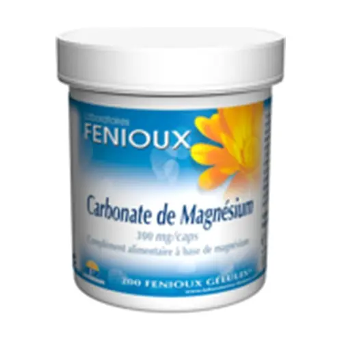 Carbonato de Magnesio 200 cápsulas