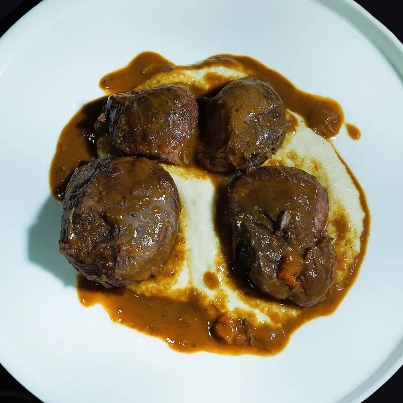Carrilleras de Cerdo al vino tinto.