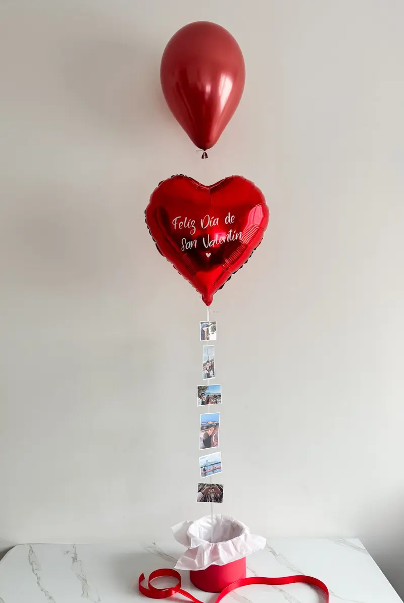 Casa sorpresa con fotos y globos