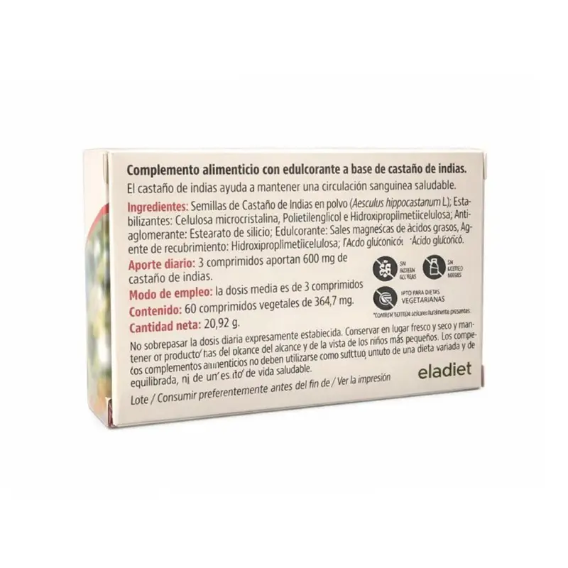 Castaño de indias - 60 comprimidos - Eladiet