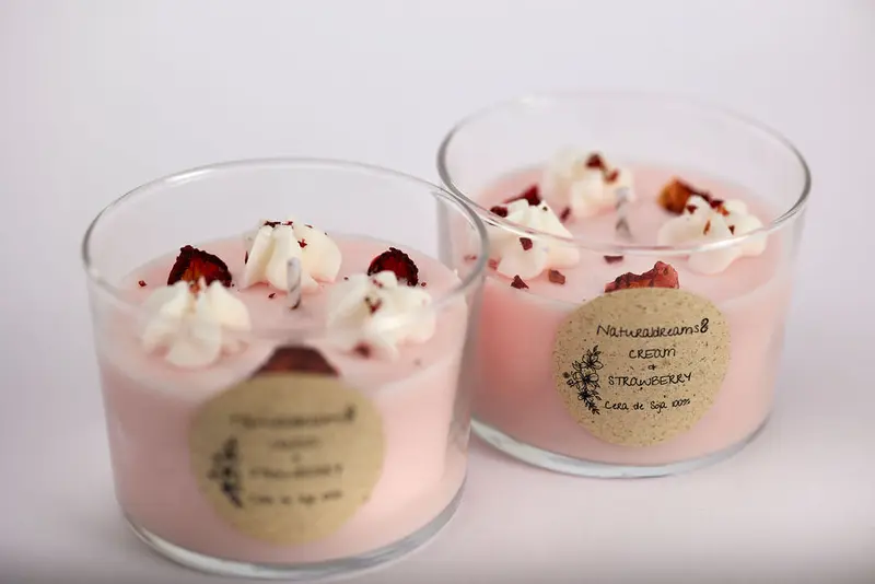 Cera de Soja Cream & Strawberry