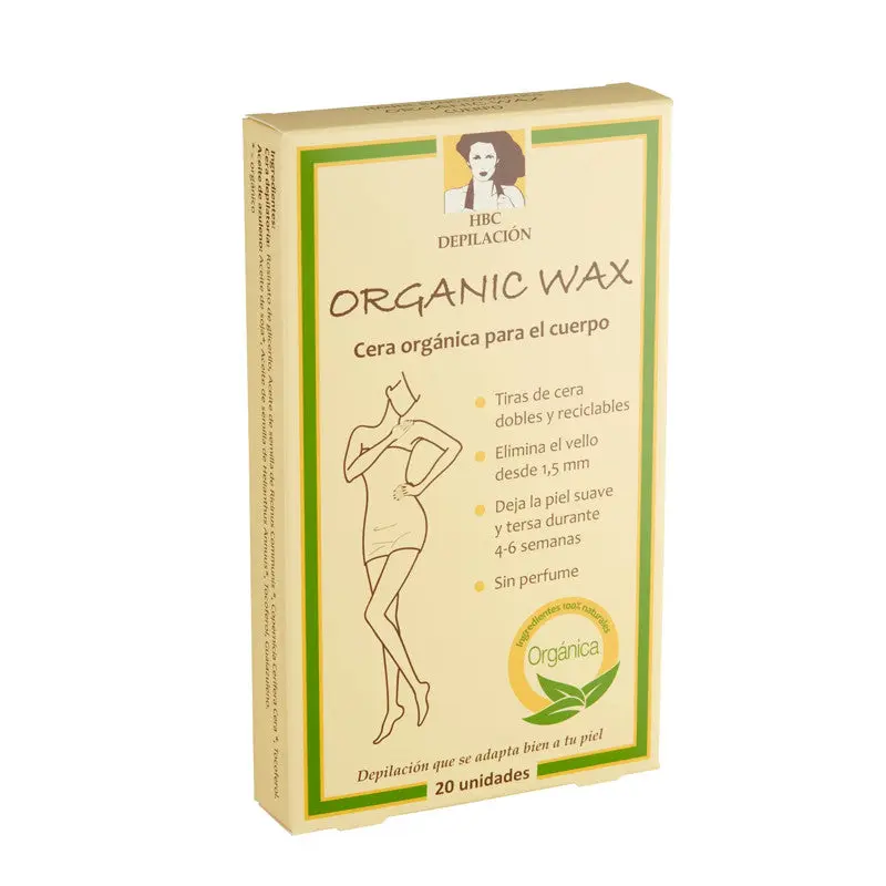 Cera organica Cuerpo 20 tiras HBC