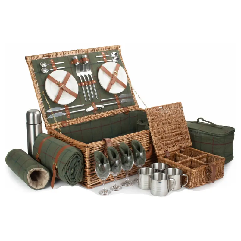Cesta deluxe de pic-nic para 4 personas
